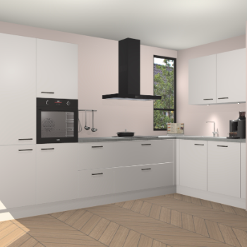 Zijdegrijze keuken Vlaanderen 48366