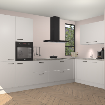 Zijdegrijze keuken Vlaanderen 48406