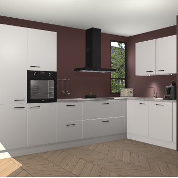 Zijdegrijze keuken Vlaanderen 48424