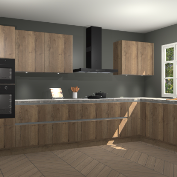Chocolade eiken greeploze keuken Graz 71971