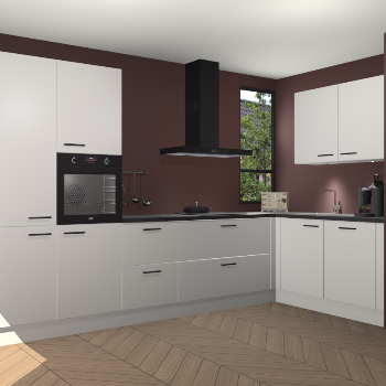 Zijdegrijze keuken Vlaanderen 48444