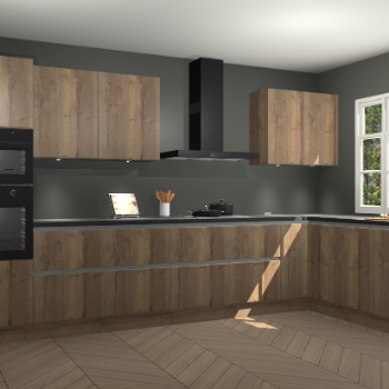Chocolade eiken greeploze keuken Graz 72004