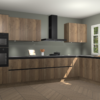 Chocolade eiken greeploze keuken Graz 72008