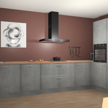 Beton Paregrijs keuken Khao Lak 74340