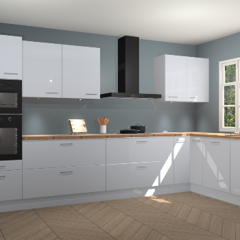 Sneeuwwitte hoogglans keuken Graz 72050