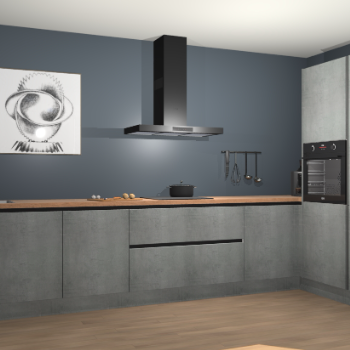 Beton Parelgrijs greeploze keuken Khao Lak 74344