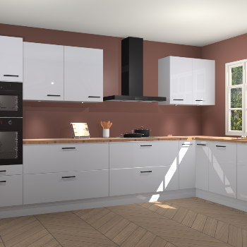 Sneeuwwitte hoogglans keuken Graz 72053