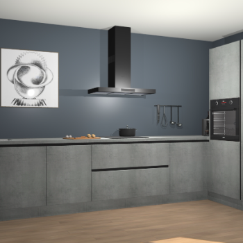 Beton Parelgrijs greeploze keuken Khao Lak 74392