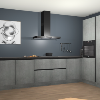 Beton Parelgrijs greeploze keuken Khao Lak 74399