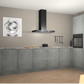 Beton Paregrijs keuken Khao Lak 74400