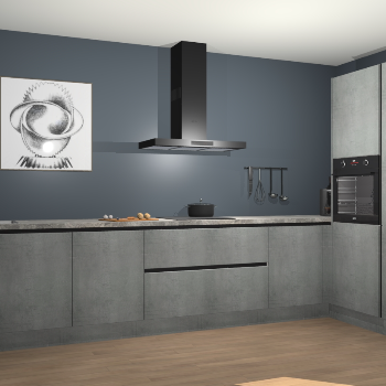 Beton Parelgrijs greeploze keuken Khao Lak 74407