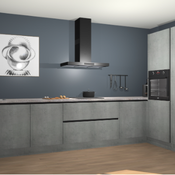 Beton Parelgrijs greeploze keuken Khao Lak 74416