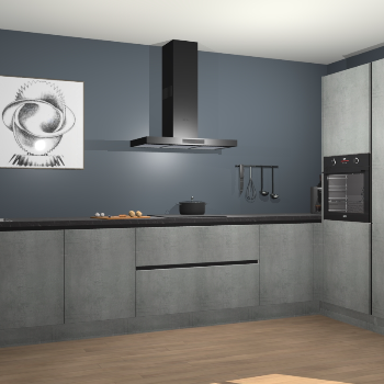 Beton Parelgrijs greeploze keuken Khao Lak 74422