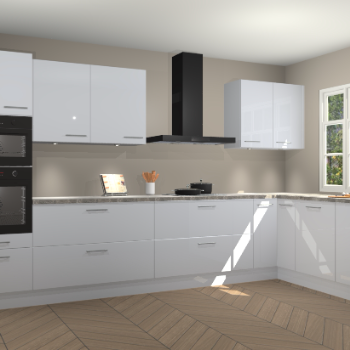 Sneeuwwitte hoogglans keuken Graz 72108