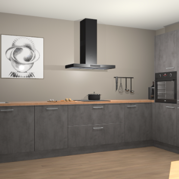 Beton Antraciet keuken Khao Lak 74423