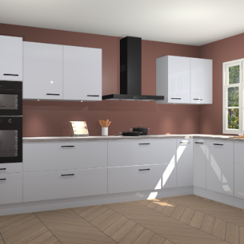 Sneeuwwitte hoogglans keuken Graz 72129