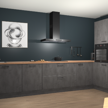 Beton Antraciet keuken Khao Lak 74426