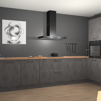 Beton Antraciet keuken Khao Lak 74427