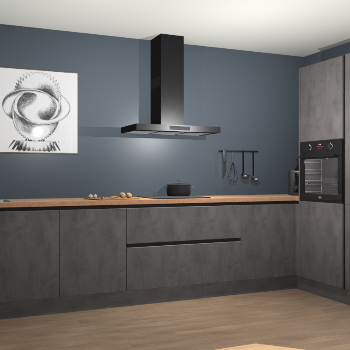 Beton Antraciet greeploze keuken Khao Lak 74428