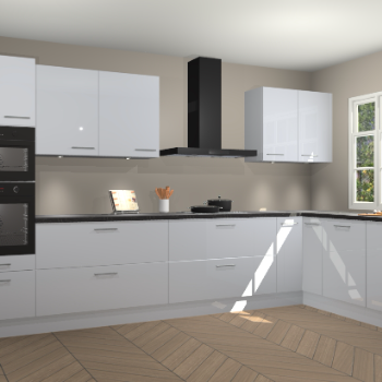 Sneeuwwitte hoogglans keuken Graz 72153