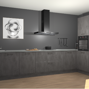 Beton Antraciet keuken Khao Lak 74476