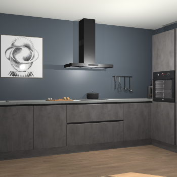 Beton Antraciet greeploze keuken Khao Lak 74477