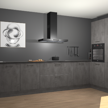 Beton Antraciet keuken Khao Lak 74482