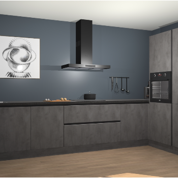 Beton Antraciet greeploze keuken Khao Lak 74483