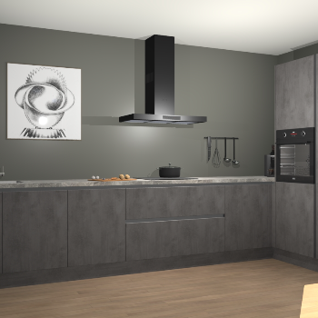 Beton Antraciet greeploze keuken Khao Lak 74486