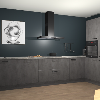 Beton Antraciet keuken Khao Lak 74487