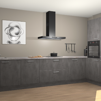 Beton Antraciet keuken Khao Lak 74490