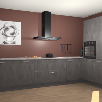 Beton Antraciet keuken Khao Lak 74491