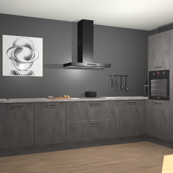 Beton Antraciet keuken Khao Lak 74496