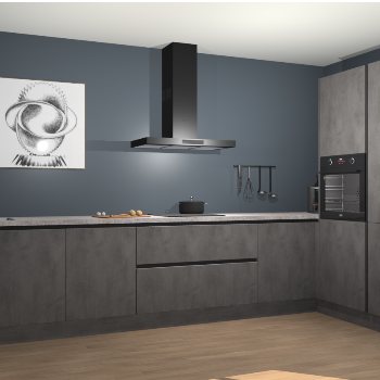 Beton Antraciet greeploze keuken Khao Lak 74498