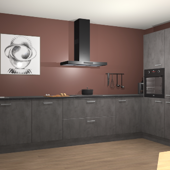 Beton Antraciet keuken Khao Lak 74503