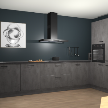 Beton Antraciet keuken Khao Lak 74505