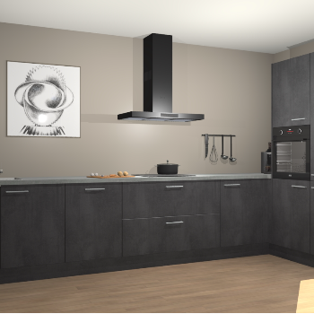 Beton Zwarte keuken Khao Lak 74436