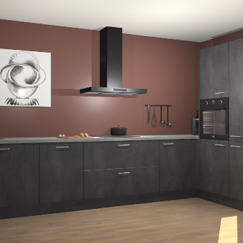 Beton Zwarte keuken Khao Lak 74437