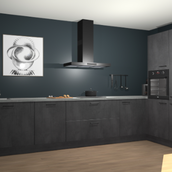 Beton Zwarte keuken Khao Lak 74439