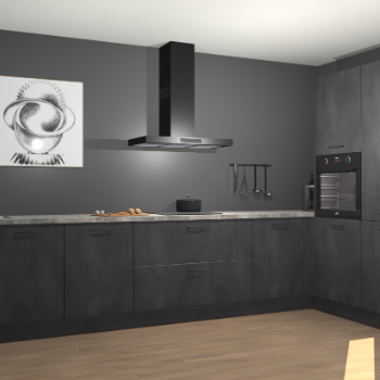 Beton Zwarte keuken Khao Lak 74458