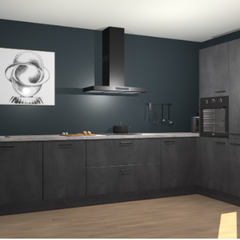 Beton Zwarte keuken Khao Lak 74451