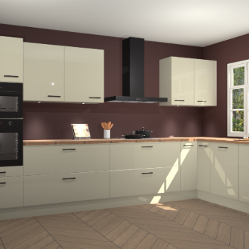 Magnolia hoogglans keuken Graz 72290