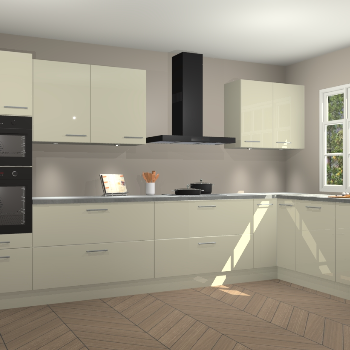 Magnolia hoogglans keuken Graz 72360