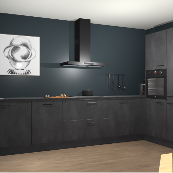 Beton Zwarte keuken Khao Lak 74463