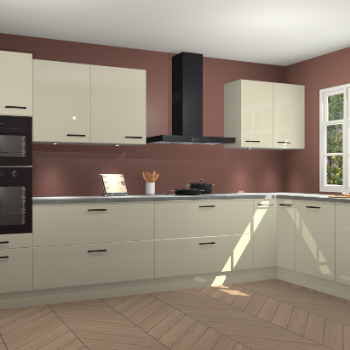 Magnolia hoogglans keuken Graz 72363