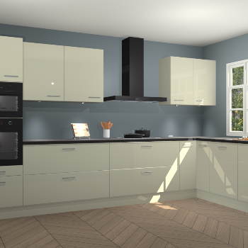 Magnolia hoogglans keuken Graz 72379