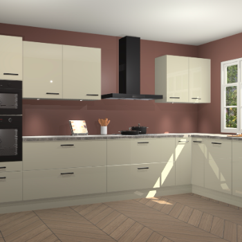 Magnolia hoogglans keuken Graz 72393