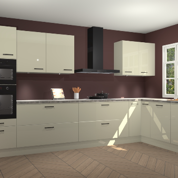 Magnolia hoogglans keuken Graz 72394