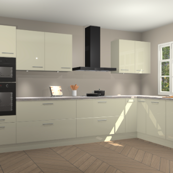 Magnolia hoogglans keuken Graz 72404