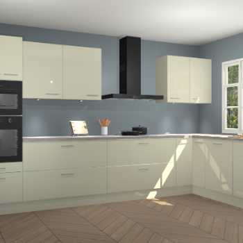 Magnolia hoogglans keuken Graz 72405